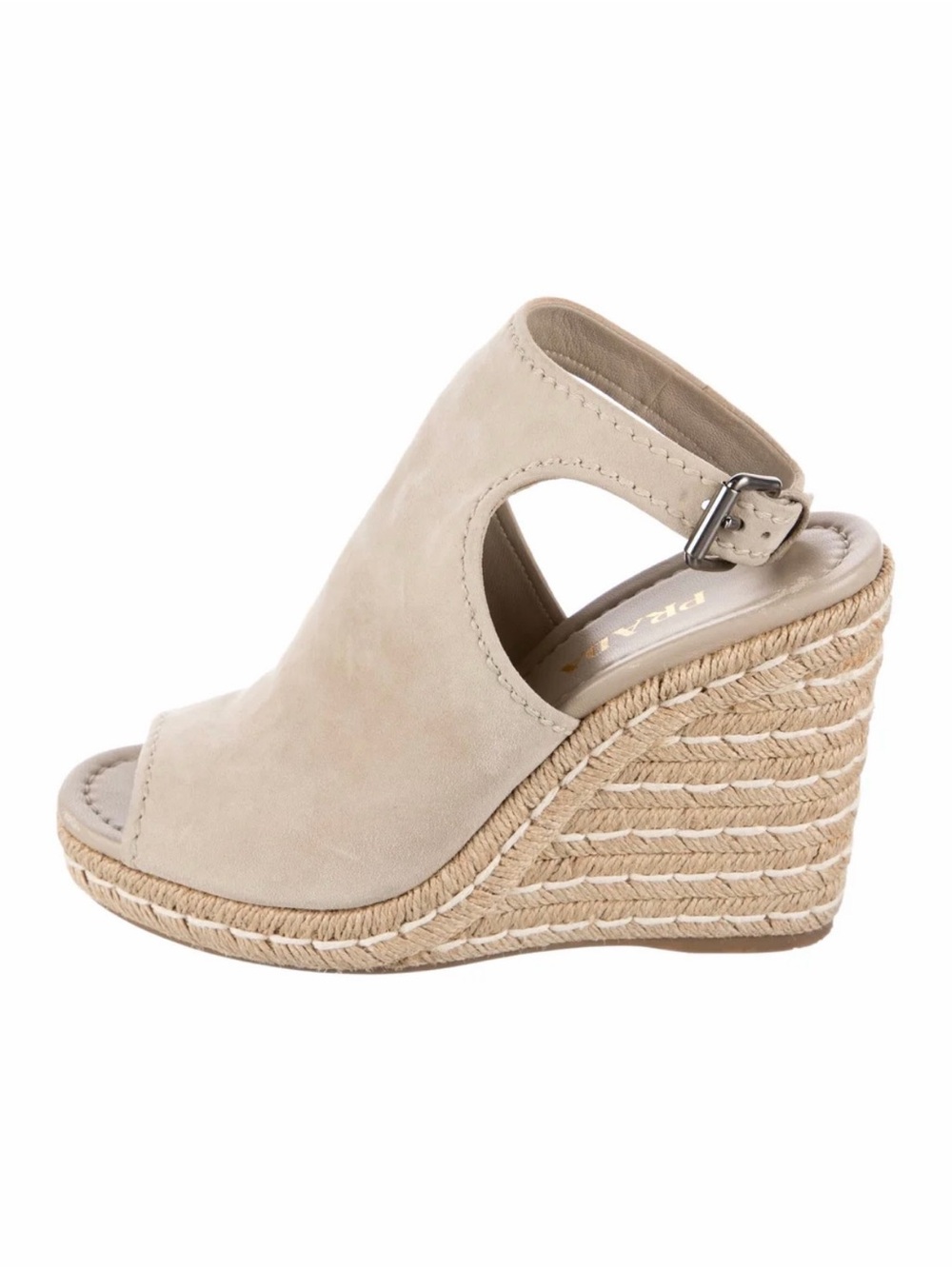 Authentic Prada suede espadrille wedges size 39